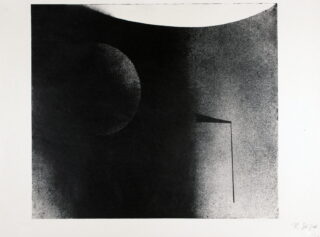 22&emsp;&emsp;Rupprecht Geiger. Ohne Titel / schwarz – weiß. 1952