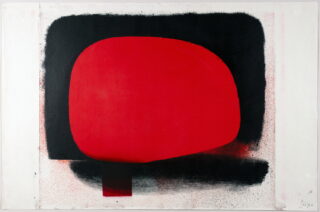 23&emsp;&emsp;Rupprecht Geiger. Rotes Rund im Schwarz / rot – schwarz. 1956
