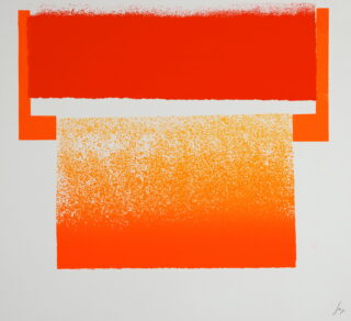 27&emsp;&emsp;Rupprecht Geiger. 3 x rot und orange / rot – orange. 1964