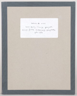 58&emsp;&emsp;Herman de Vries. some early change projects. einige frühe änderungs projekte. 1963 – 1967. 1976