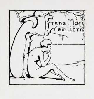 43&emsp;&emsp;Franz Marc. Exlibris Franz Marc. – Ex libris Paul Marc.