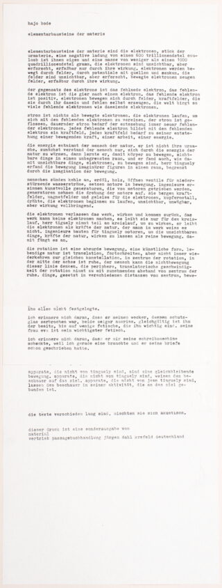 10&emsp;&emsp;Hajo Bode. Elementarbausteine der Materie. 1959