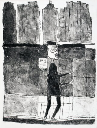 256&emsp;&emsp;Jean Dubuffet – [Eugene] Guillevic. Le Murs. 1950